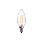 LE 2W E14 C37 LED lamps replace 25W incandescent bulbs, 270lm, warm white, 2700K, 360 ° viewing angle, LED bulbs, LED candle lights, LED Filament, chandeliers, LED candle lights, LED bulbs