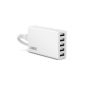 Anker® 25W 5V / 5A (Max) Sector Chargers usb Wall Charger USB socket 5-Ports for Samsung GT-S7560 Galaxy Trend, GT-S5360 Galaxy Y;  Galaxy S4, Galaxy S4 Mini, Galaxy S3 Mini, Galaxy S2;  Apple iPhone 5s 5c 4s 4 5;  Nokia LUMIA 520R, 101;  Wiko Cink Peax 2;  Sony Xperia;  Shelf: Logicom TAB750, Apple iPad 4 3 2 iPad mini, iPad Mini 2, iPad Air (Electronics)
