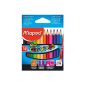 Case Maped 12 Crayons Color'Peps MINI 8.7 cm Matching (Office Supplies)