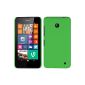 Hard Case for Nokia Lumia 630 - rubberized green - Cover PhoneNatic ​​Cover + Protector (Electronics)