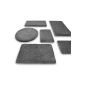 SKY bathmat Uni - size selectable - 70x120cm, dark gray - Oeko-Tex 100 certified (household goods)
