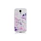 Lanveni painted TPU Series Case Cover Beautiful Flowers Hard Case for Samsung Galaxy S4 I9500 case Transparent Cover Hard Back Cover