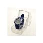 Watch Concept gift idea - Digital Watch Women / Children - Plastic Bracelet Blue - Round Back Dial Grey and Blue - Brand Mingrui - Ref: BT-MR8520-BLUE (Watch)