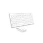 Rivertech Pack Design Deluxe Wired Keyboard + Wireless Mouse White - QWERTY (Personal Computers)