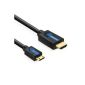 PureLink CS1100-030 - High Speed ​​Mini HDMI / HDMI Cable with Ethernet - HDMI 2.0 compatible (4K + 3D) - 3.0m (accessory)