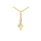 Necklace Pendant Women - 10066738 - Gold Plated - 40 cm - Zirconium Oxide (Jewelry)