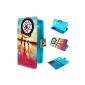 Sony Xperia SP M35h Case, TUTUWEN Beautiful Dream Catcher Style PU Leather Stand Case Magnetic Flip Flap Closure Case Cover Shell Protector Case Cover for Sony Xperia SP M35h M35i (Wireless Phone Accessory)