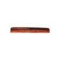 Hair comb, pocket comb short, fine or coarse teeth, brown for the wallet or pocket