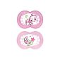 MAM soothers Set of 2 - 16 Months - Girl - Reason: random - No Bisphenol A (Baby Care)