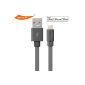 yellowknife® Apple MFi certified USB data cable Charging cable Lightning cable with 8 pin connector for Apple iPhone 5 5S 5C, iPad 4 4th generation, iPad Mini, iPod Touch 5 5th generation and iPod nano 7th generation 1.0 m (gray) (Electronics)