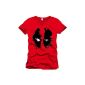 Deadpool - Eyes Men's T-Shirt - Red (Textiles)
