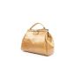 ital. handbag doctor bag ladies bag leather & crocodile & ostrich bag F6410 (Textiles)