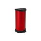 Curver 02150-931-00 waste containers Deco B Metallics with pedal 40 L, metallic red (household goods)
