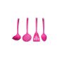 COM FOUR® Küchenhelfer cooking utensils Set (4 pcs Pink) (household goods)