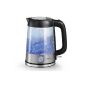 . Arendo - stainless steel glass kettle including LED interior lighting | stainless-glass optics | STRIX Controller | Integrated limescale filter | 1.7 liters | 2200 Watt | automatic shutdown | One-Touch Lock