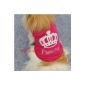 Huayang New costume design t shirt pink dog with crown image (Size: S) (Others)