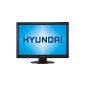 Hyundai W241D 61 cm (24 inch) TFT Monitor Black (Contrast Ratio: 3,000: 1, 6 ms response time) with DVI-D and HDMI (Personal Computers)