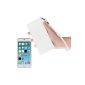 kwmobile® Leatherette Wallet Case with EC and card holder for Apple iPhone 6 (4.7) in white - elegant and practical (Wireless Phone Accessory)