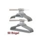 Smart Hangers -50 ironing Grey / magic space-saving non-slip hangers (household goods)