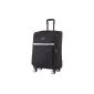 Travelite luggage Madeira, 66 cm, 61 liters, black / silver