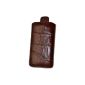 Original Suncase genuine leather bag (flap with retreat function) for Sony Ericsson Xperia pro in croco brown (Accessories)