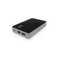 Skyrocket Mobile Battery External Battery with High Capacity 13600mAh Power Bank Charger Dual USB Output for Apple iPhone 6 Plus 5 4, iPod Touch, iPad Air / HTC One, One M8 / Samsung Galaxy S4 S5 S6 -Black (Electronics)