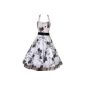 Pretty Kitty Fashion - Dress - White and Black Flowers (Clothing)