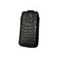 Suncase Original Genuine Leather Case for HTC One S croco-black (Accessories)