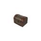 Pirate treasure chest Wooden Leather Chest, Treasure Chest small (toy)