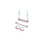 Gymnastic equipment set consisting of swing, trapeze and gymnastic rings for children (toys)