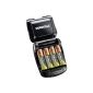 Duracell - 99868185 - Charger + 4 batteries - Speedy 1h - 2 + 2 AA 1700mAh AAA 750mAh - Black (Accessory)