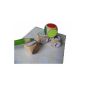 Blank wooden cubes Set of 4 25mm incl. 88 stickers
