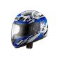 Protect Wear SA03-BL-S Children motorcycle helmet, full-face helmet, size S, Blue / White (Automotive)