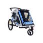 Qeridoo child bike trailer Speedkid2 Blue Q200A (equipment)