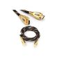 Yousave Accessories PJAV1-2.0M Gold Plated HDMI Cable 2m Black (Accessory)