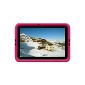 Bobj Silicone Case Rugged Tablet ASUS MeMO Pad 10 Models ME102A, K00F (not for other models MeMO Pad 10) - BobjGear Protective Case (Raspberry) (Wireless Phone Accessory)