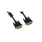 3m DVI Cable - 24k Gold Plated - Lead Video - for HDTV, including Plasma, LCD, LED, 3D - Dual Link - 24 +1 pins - 3.0 m (Electronics)