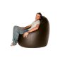 WHOPPER HUGE beanbag - BROWN imitation leather beanbag chair - Echtmann High beanbags!