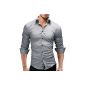 Merish shirt Slim Fit 14 colors Sizes S-XXL Men Model 01 (textiles)