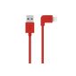 Belkin F8J147bt04-RED USB cable connector lightning Coudé for Iphone 5/6 - 1.20m Red (Accessory)