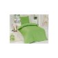 2-piece ** EXCLUSIVE ** Renforcé bedding 135x200 UNI color (green)