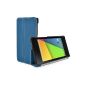 JAMMYLIZARD | Cover Smart Case HORIZON ultra-fine for Nexus 7 2013 second generation, compatible with the on / standby (DARK BLUE) (Electronics)