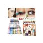 12 Color Glitter Eyeliner Pencil Eyeliner Eye Liner Eye Cosmetic Makeup Set (Misc.)