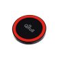 Qi Wireless Charger Qifull QT20 Pad for Google Nexus Nokia Lumia 920/820 5/4/7 HTC 8X LG Optimus LTE2 (Black + Red) (Electronics)
