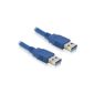 DELOCK USB 3.0 cable AA M / M 1m