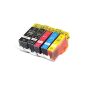 5 cartridges compatible with Canon CLI-521 & PGI-520 IP 3600 IP 4600 IP 4600 X IP 4700 MP 540 MP 550 MP 560 MP 620 MP 630 MP 640 MP 980 MP 990 MX 860 MX 870 (office supplies & stationery)