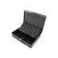 HMF 10015-02 cashbox Cash Counter 30 x 24 x 9 cm, black