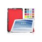 IVSO Slim Smart Cover Case for ASUS MeMO Pad Tablet with 10 ME103K Function Sleep / Wake Automatic (Red) (Electronics)