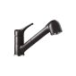 Shock Leva mixer with pull-out hand shower, nero, 511120GNE (tool)