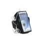 iGadgitz Black Neoprene Sports Gym Jogging Armband arm Bag for Samsung Galaxy S3 III i9300 Android Smartphone Mobile Phone (optional)